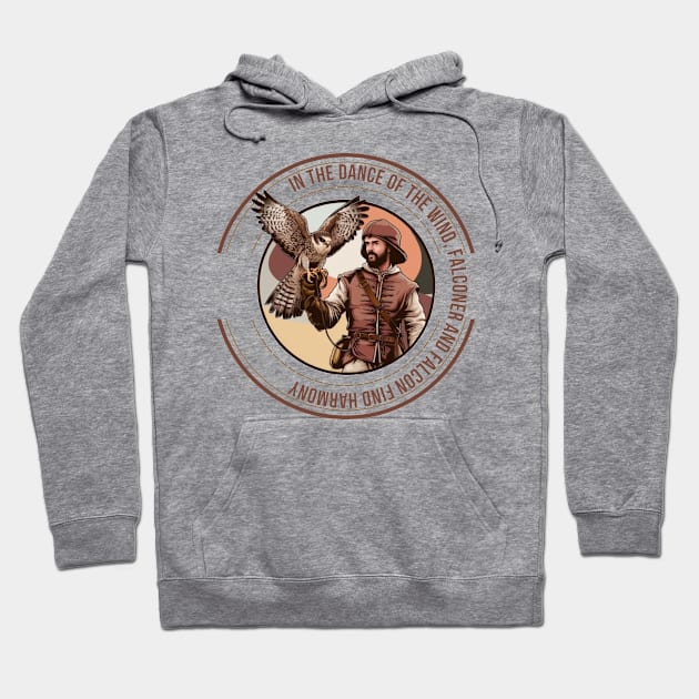 Falconer and Falcon Hoodie by Wild Catch